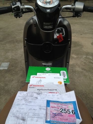 HONDA SCOOPY Iรุ่นS12ตัวท็อปโฉมปัจจุบันสภาพป้ายแดงรถ8เดือน