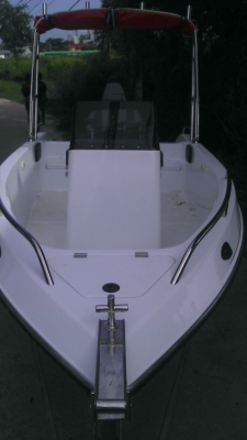 เรือไฟเบอร 15 ฟุต เครื่อง Yamaha 60 แรง 2 จังหวะ