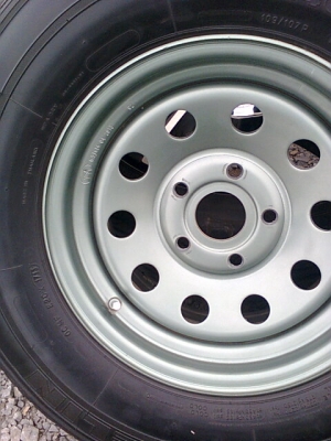 ขายกระทะบรรทุกพร้อมยางปี13 คู่ละ7800