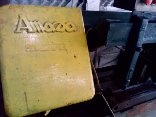 ลดราคา เหลือ 30,000เลื่อยสายพาน Amada ญี่ปุ่น ขายถูกตามสภาพ 85 \%