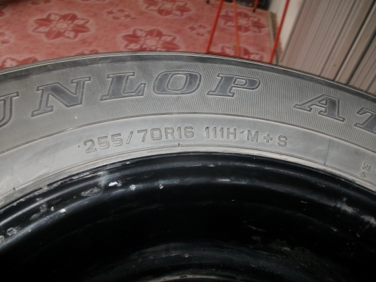 เพิ่มยาง BF Mud 4เส้น ขายกะทะเหล็ก 6รู 16X7 off -50 พร้อมยาง 265/70R16(3เส้น)255/70R16(2เส้น)