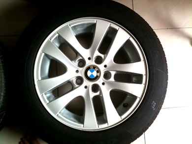 ล้อแม็กซ์16นิ้ว BMW E46 5รู120 พร้อมยางGoodyear Eagle nc 205-55-16 สภาพใหม่ปี12 ใส่BMWได้ทุกรุ่น ล้อแม็กซ์16นิ้ว BMW E46 5รู120 พร้อมยางGoodyear Eagle nc 205-55-16 สภาพใหม่ปี12 ใส่BMWได้ทุกรุ่น