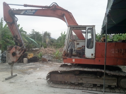 KOBELCO yutani 120 พร้อมหัวเจาะ