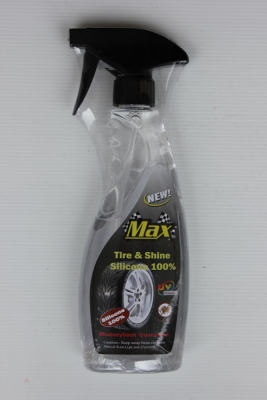 MAX Tire &amp; Shine Silicone 100\% น้ำยาเคลือบเงายางสูตรซิลิโคน 100 \%