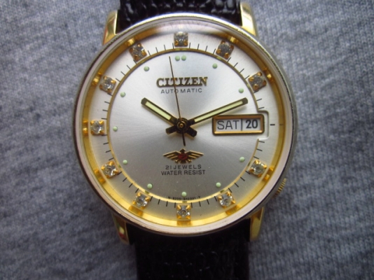 +++++ CITIZEN ออโต้หน้า 2 ชั้นหลักเพชรสภาพเหมือนใหม่ +++++