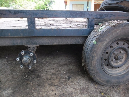 ขายเทลเลอร์บรรทุกรถเกี่ยวคูโบต้า DC68G DC70 หรือ แมคโคร ขนาดเล็ก pc 60 มีไฟท้ายและไฟด้านข้างเรียบร้อย