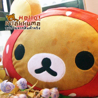 ขายถูกมาก หมอนหน้าหมีริลัคคุมะ สตอเบอร์รี่ งานอดิเรกนักสะสม