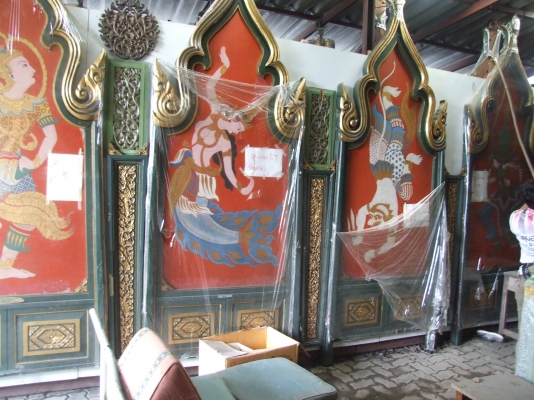 ขายด่วน,งานเก่าโบราณ,,งานแกะไม้สัก,สวยๆรื้อจาก,โรงละคร,,โบราณ,