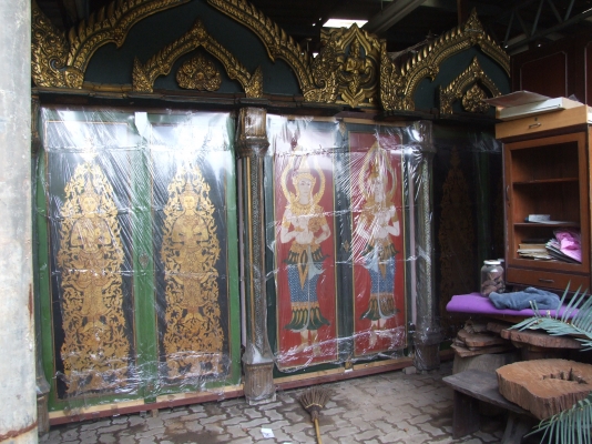 ขายด่วน,งานเก่าโบราณ,,งานแกะไม้สัก,สวยๆรื้อจาก,โรงละคร,,โบราณ,