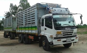 ขายรถ 18 ล้อพ่วงแม่-ลูกดัมพ์ ISUZU ROCKY 240 ใส่หัวเก๋ง isuzu deca 270 วางเครื่อง 230 แรงม้าturbo ลูกพ่วง 2 คานกระบะเหล็กคอกเกษตร ราคา 1850000