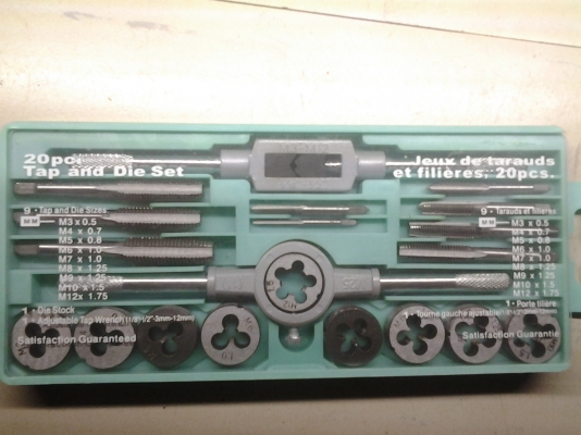 20 pcs TAP AND Die Set