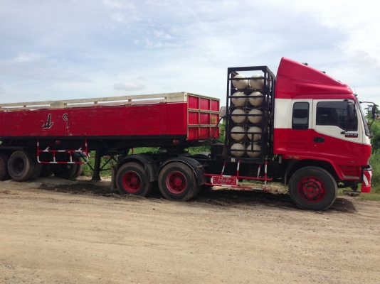 ขายรถเทรลเลอร์ดัมอีซูซุเดก้า NGV ต่ออู่ซุ่นชัย ยางเรดียลใหม่ทั้งหมด
