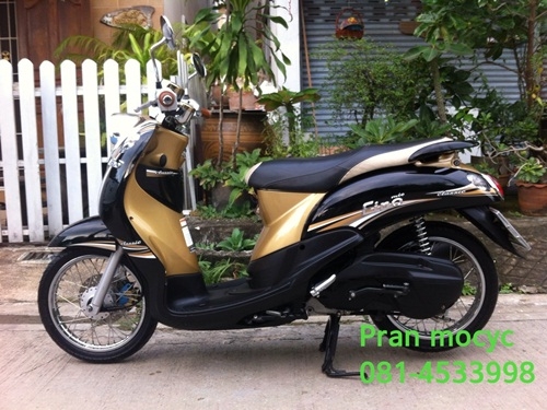 ขายyamaha fino(ตัวTOP)สีดำน้ำตาล ปี2012