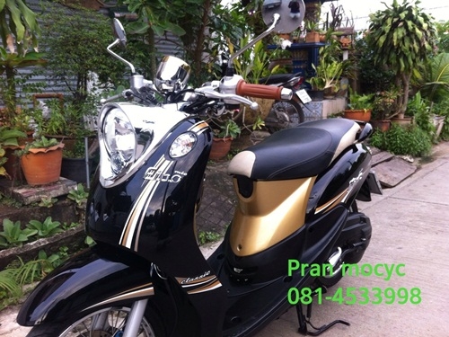 ขายyamaha fino(ตัวTOP)สีดำน้ำตาล ปี2012