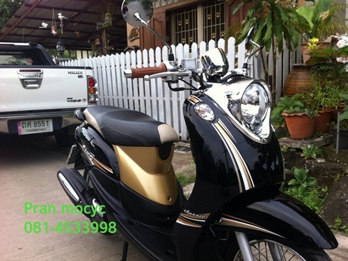 ขายyamaha fino(ตัวTOP)สีดำน้ำตาล ปี2012
