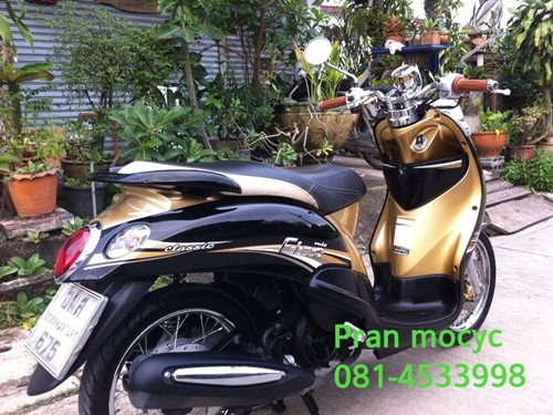 ขายyamaha fino(ตัวTOP)สีดำน้ำตาล ปี2012