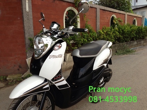 ขายyamaha fino ลายps(ตัวTop)สีขาวดำ ปี2013