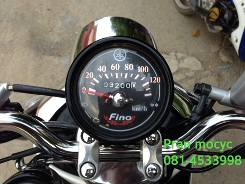 ขายyamaha fino ลายps(ตัวTop)สีขาวดำ ปี2013