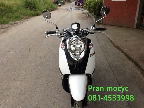 ขายyamaha fino ลายps(ตัวTop)สีขาวดำ ปี2013