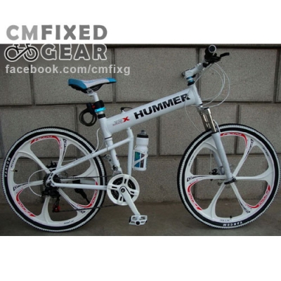 ขายจักรยาน Hummer ล้อแม็กซ์ สีขาวสวยมาก ส่งฟรีถึงบ้านจ้า