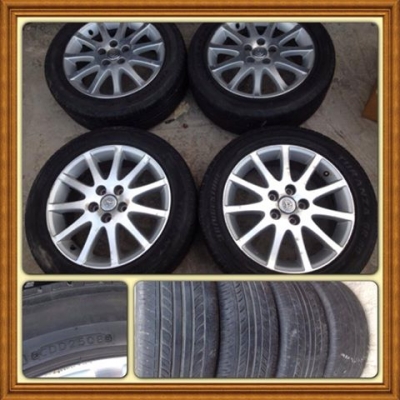 ขายแม็กเดิม Toyota Camry ขอบ 17. 5รู114 +ยาง ราคา 5,900 บาทถูก