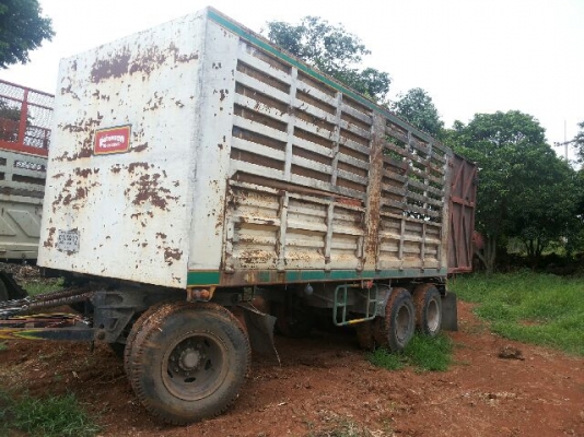 ลูกพ่วงพนัส 3 คาน ยาว6.40 ม สภาพยาง80\%