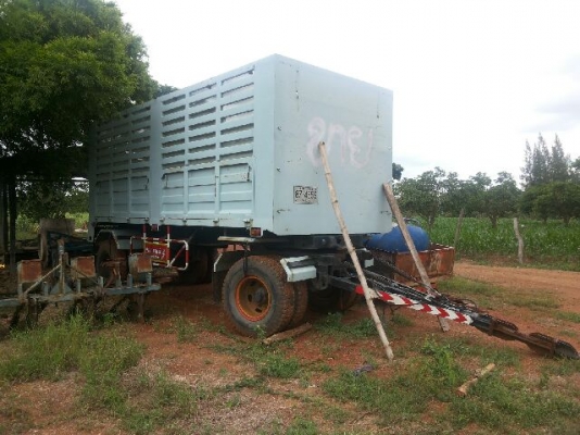 ลูกพ่วงดั้ม 2 คาน อู่ KT ยาว 6 เมตร ยาง80\%