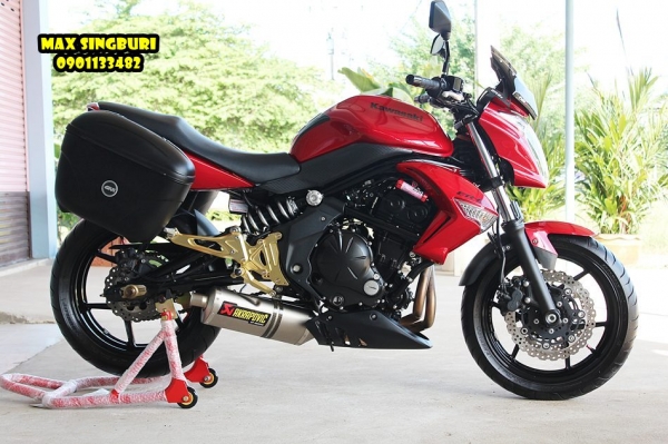 แม็กสิงห์บุรี//KAWASAKI ER6N ปี2011 ABS สภาพออกห้าง วิ่ง8พัน ของแต่งท่วมคัน 198000 ด่วน