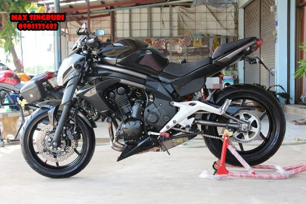 แม็กสิงห์บุรี//KAWASAKI ER6N ปี2012 รถ0 สภาพสวย พร้อมท่อแต่ง ราคา 239000 (รับเทิร์น)