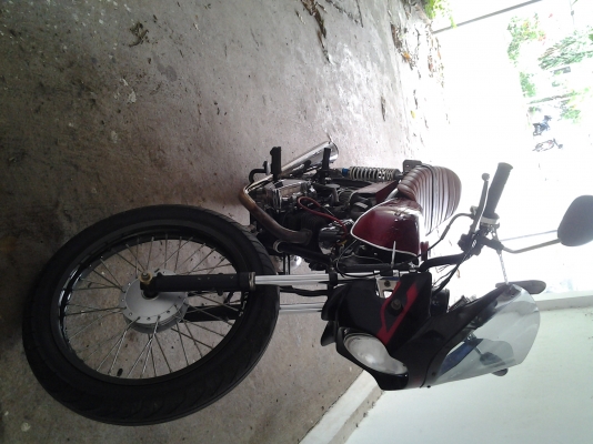 jx 125  แต่ง ล้อ18 ยางโต