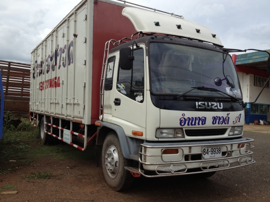 ขาย6ล้อISUZU DECA FTR 6HH1 euro2ตู้แห้ง7.20ไม่มีเสากลางรถห้างแท้