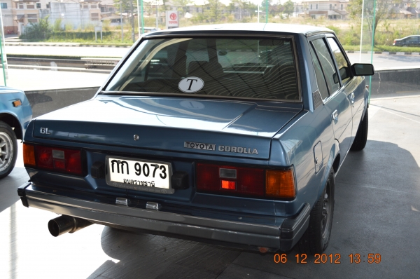 โคโรล่า DX เดิม ๆ ทั้งคัน ออกงานแสดงกับTOYOTA บ่อยครั้ง