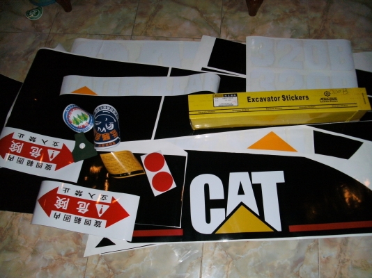 สติกเกอร์ CAT 320B ครบชุดทั้งคัน