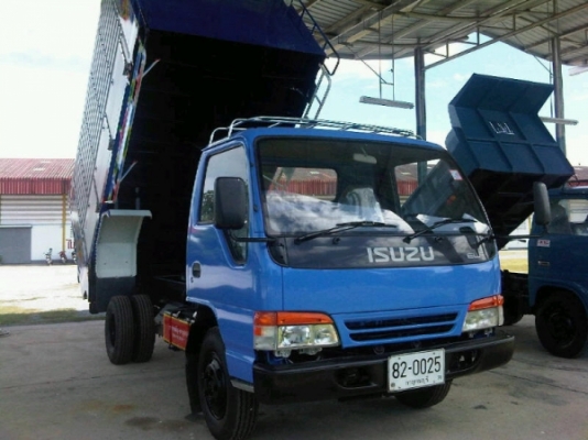 รถดั้มพ์ 6 ล้อ ISUZU NPR หัวการ์ตูน ดั้มพ์ใหม่ทั้งชุด แผงอลูมิเนียม ลูกดั้มพ์ สามมิตร ยางใหม่