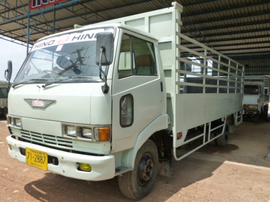 แสงฟ้าเต้นรถ///จำหน่ายรถ6ล้อ HINO-KM779 กระบะเหล็กฝาท้าไฮโดลิค  ยาว 5.50 ม.