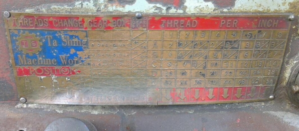 ขายแท่นกลึง Ta Shing 500A ยาว 6 ฟุต 3 เพลา นครปฐม(ปรับราคาต้อนรับปีใหม่)