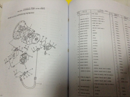 รับสั่งหนังสือ พาร์ทคู่มือซ่อมรถ แบคโฮทุกรุ่น