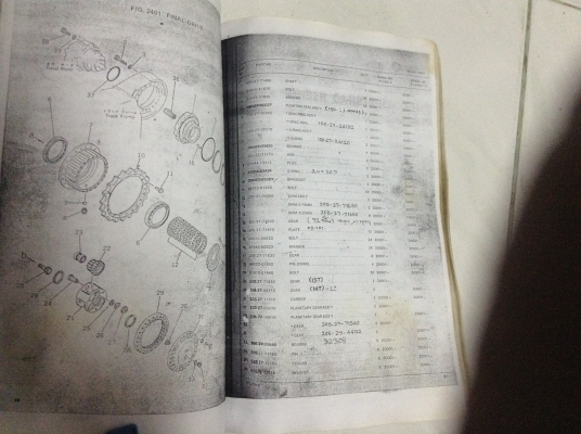 รับสั่งหนังสือ พาร์ทคู่มือซ่อมรถ แบคโฮทุกรุ่น