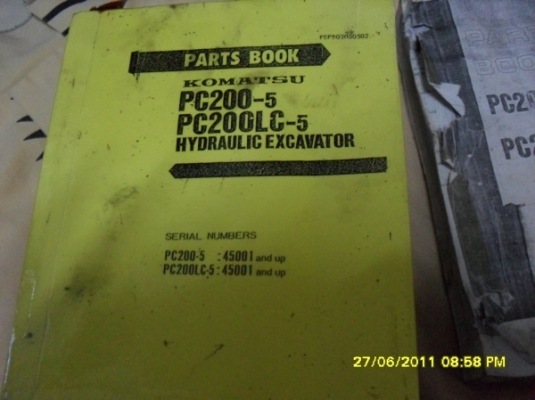 รับสั่งหนังสือ พาร์ทคู่มือซ่อมรถ แบคโฮทุกรุ่น