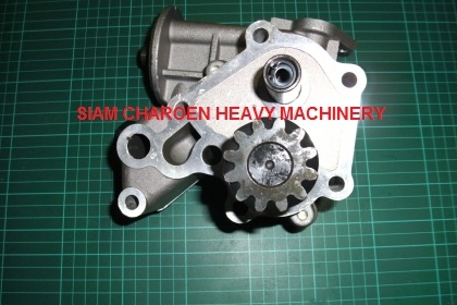 ปั๊มน้ำมันเครื่อง 6D31 กรองคู่