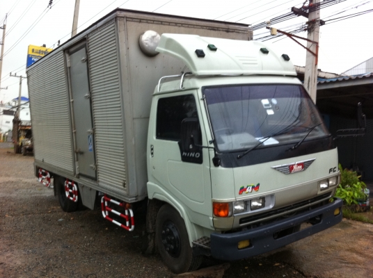 HINO FC (ตู้แห้ง) เครื่อง WO4D (120 แรงม้า) เครื่องดี ยางดี 6 เส้น แอร์เย็น ทะเบียนพร้อมโอน ราคาต่อรองได้