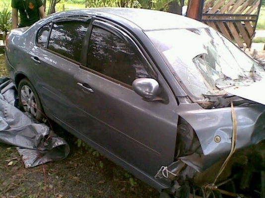 ขายซากมาเอาไปราคาถูกๆๆๆๆๆ Proton Persona ngv ปี 2009 เกียร์ออโต้ 1.6 สีเทา ตัวท็อป