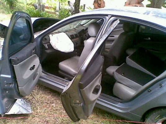 ขายซากมาเอาไปราคาถูกๆๆๆๆๆ Proton Persona ngv ปี 2009 เกียร์ออโต้ 1.6 สีเทา ตัวท็อป