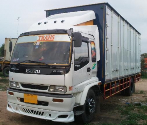 ขายรถบรรทุก 6 ล้อ ตู้แห้ง 10 บาน อีซูซุ เดก้า ยูโร2 ห้างแท้