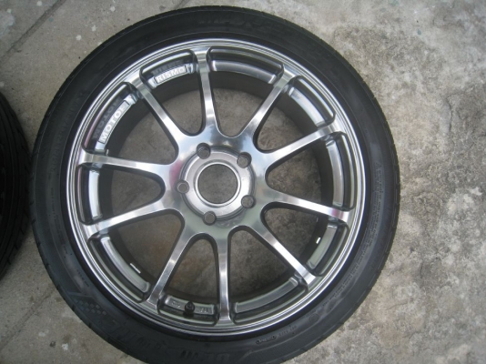 ขายล้อแม็ก Advanti Motor Rismo 17"x7" 5/114 et40 + ยางปี10-12(081-3747940)
