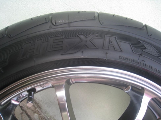ขายล้อแม็ก Advanti Motor Rismo 17"x7" 5/114 et40 + ยางปี10-12(081-3747940)