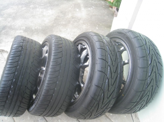 ขายล้อแม็ก Advanti Motor Rismo 17"x7" 5/114 et40 + ยางปี10-12(081-3747940)