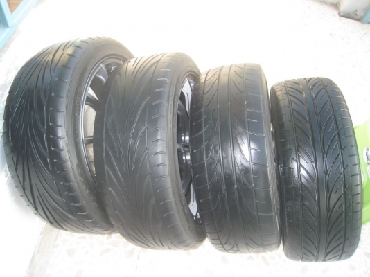ขายล้อแม็ก enkei tunning sc22 17"x7" 4/100,114 et40+ยาง(081-3747940)