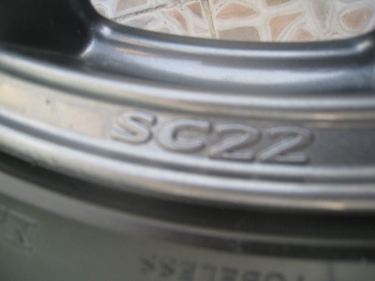 ขายล้อแม็ก enkei tunning sc22 17"x7" 4/100,114 et40+ยาง(081-3747940)