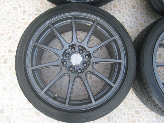 ขายล้อแม็ก enkei tunning sc22 17"x7" 4/100,114 et40+ยาง(081-3747940)